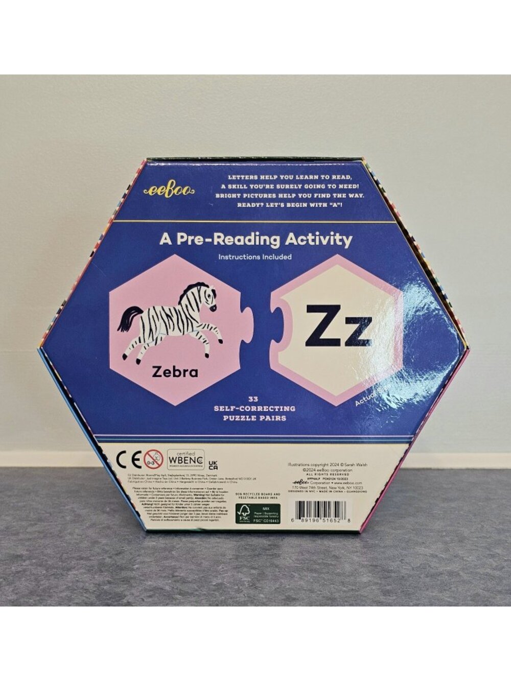eeBoo Alphabet Puzzle Pairs, New In Box - Picture 3 of 5
